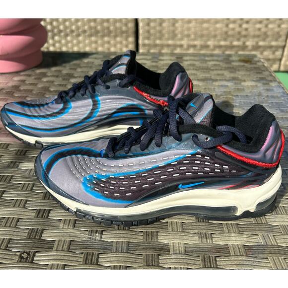 Nike Air Max Deluxe “Thunder Blue / Laser Fuchsia” Sneakers Women 5 / Kids 3.5Y - Picture 1 of 9
